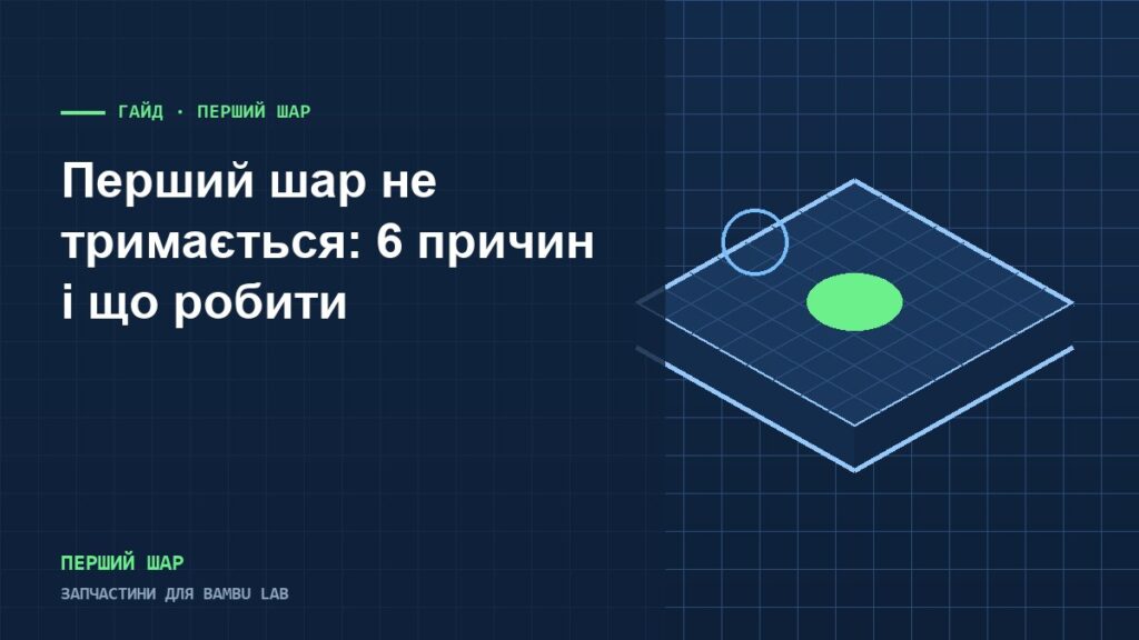 Перший шар не тримається: причини і що робити